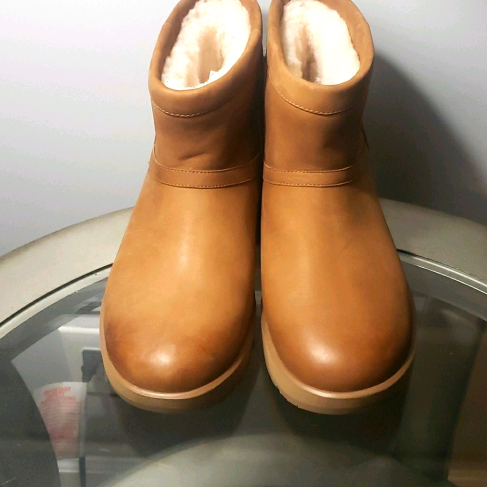 Leather ❄ boots vibram x UGG waterproof sherpa